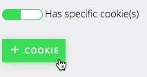 Has specific cookie(s)